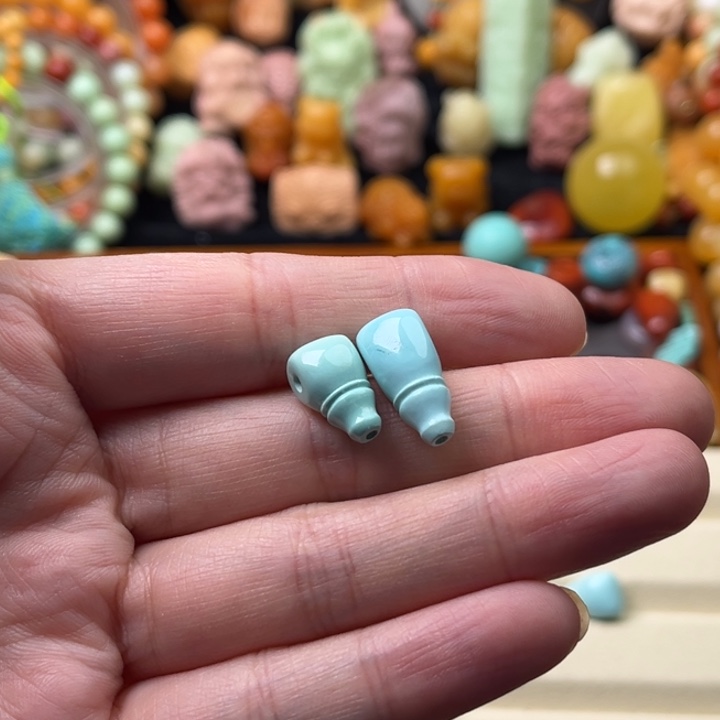 石英质玉（缅黄）未镶嵌珠宝半成品