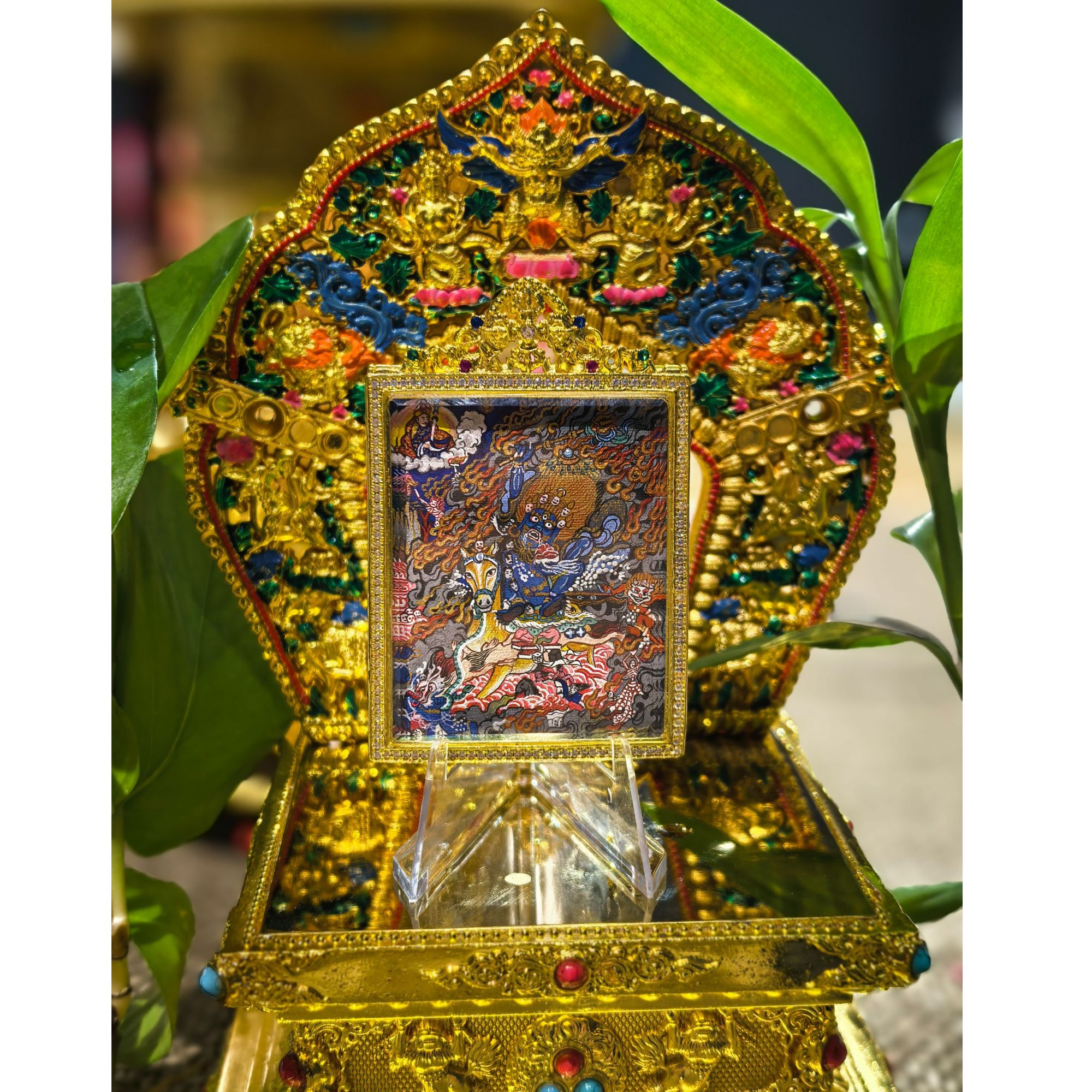 唐卡吉祥天母   平安健康招米   师傅纯手工亲绘