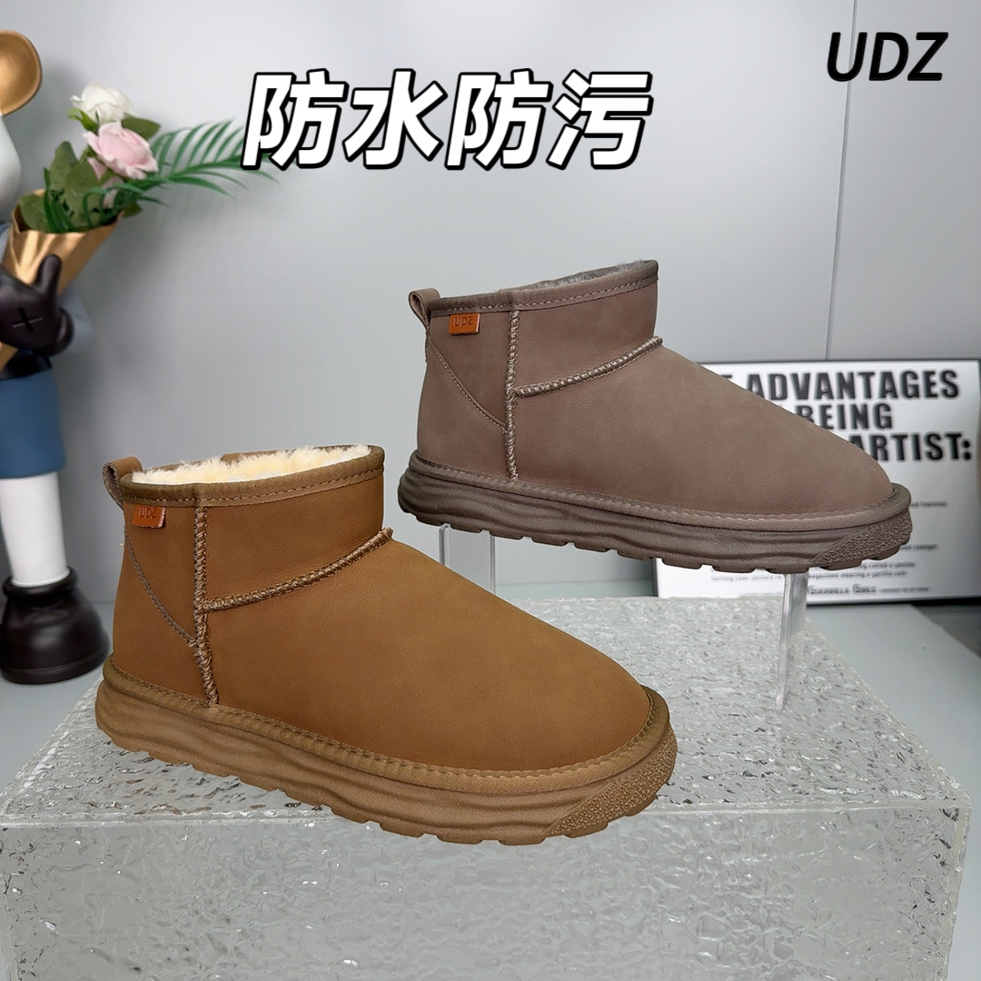 19  UDZ 免打理牛皮加厚保暖防滑雪地靴男 2025新款
