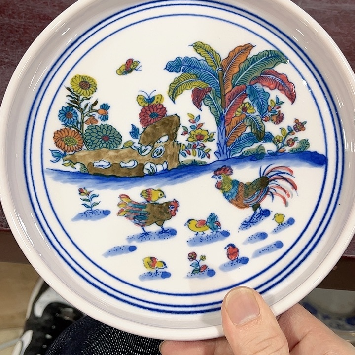 瓷片/////景德镇陶瓷茶盘。红。