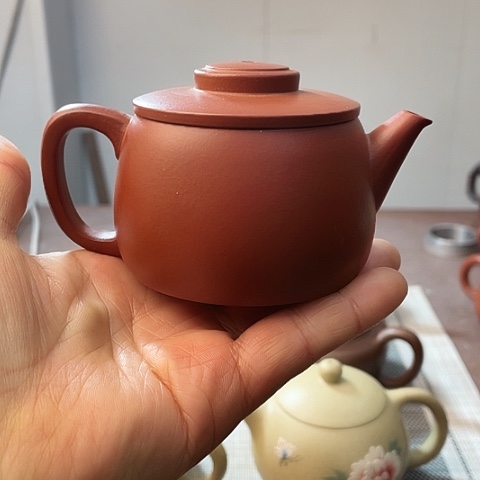 紫砂茶壶原矿朱泥，汉瓦160 c c