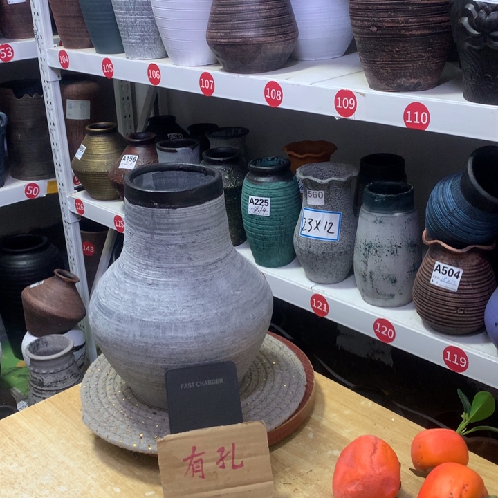 【闪购商品】红陶微瑕默认打孔高25口9