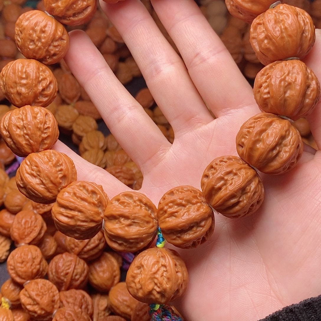 【闪购商品】文玩核桃吊坠黑**钓磨盘粗筋24