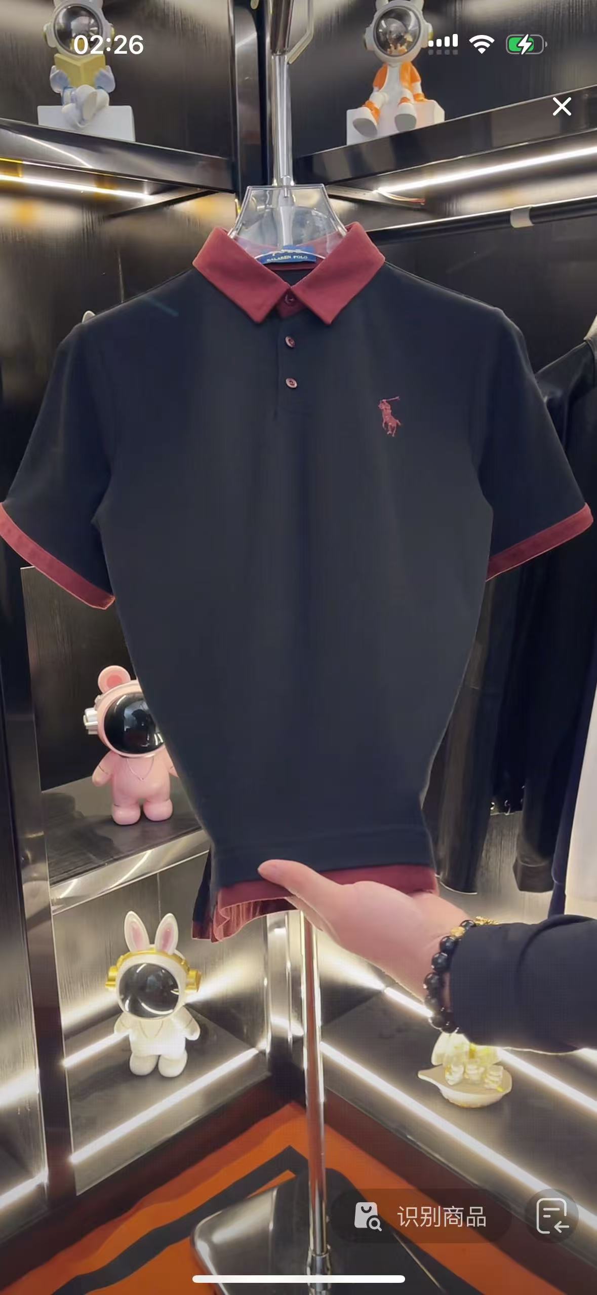 【刘总专属】设计师欧洲奢品短袖黑红008