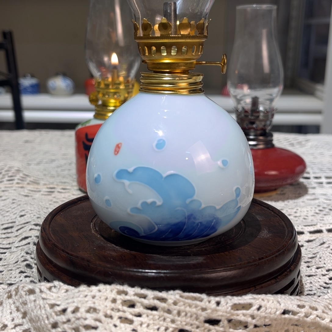 摆件景德镇陶瓷香薰灯