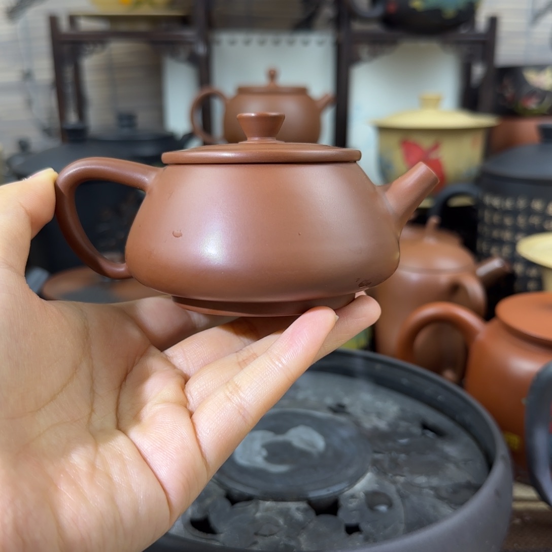 建水紫陶石瓢全手工微瑕