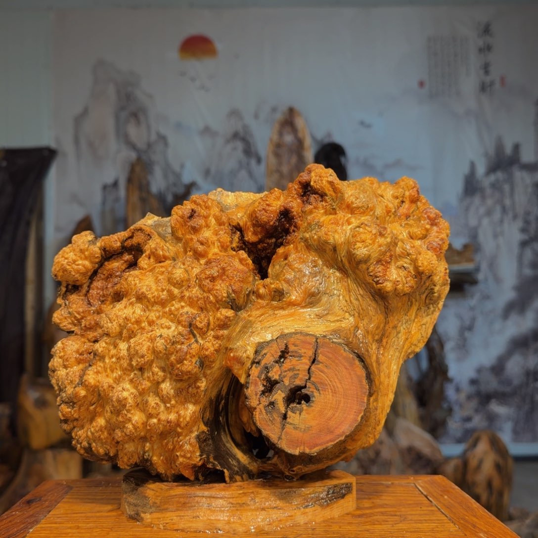 一***享木三丰琥珀木 天然摆件11