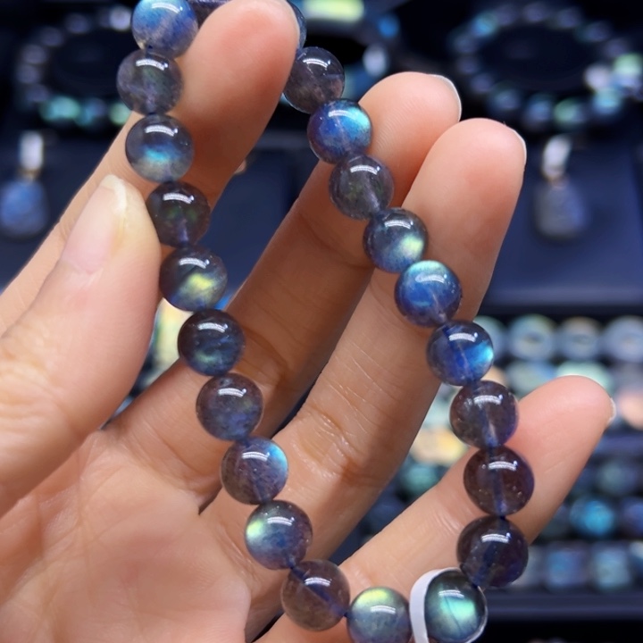 拉长石手串未镶嵌8.2左右