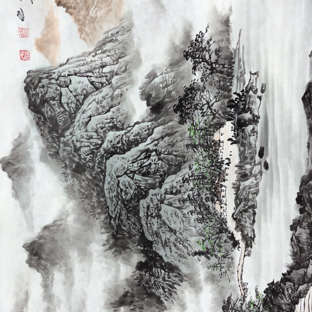 国画国画作品老师手绘