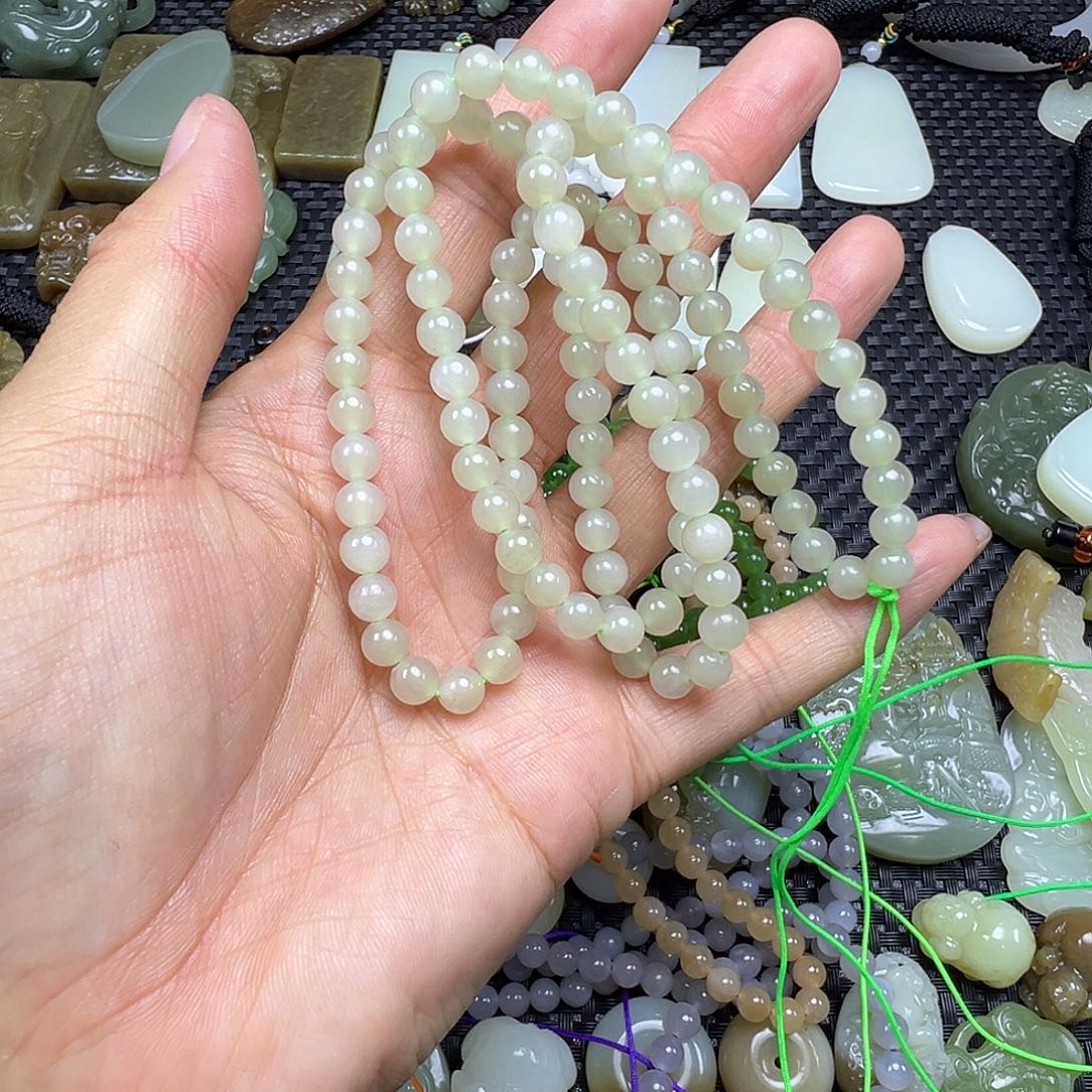 和田玉未镶嵌吊坠(不含链)卡6