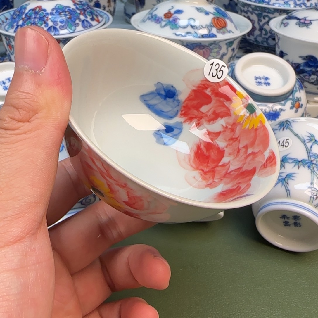 彦祖纯手工手绘茶具135