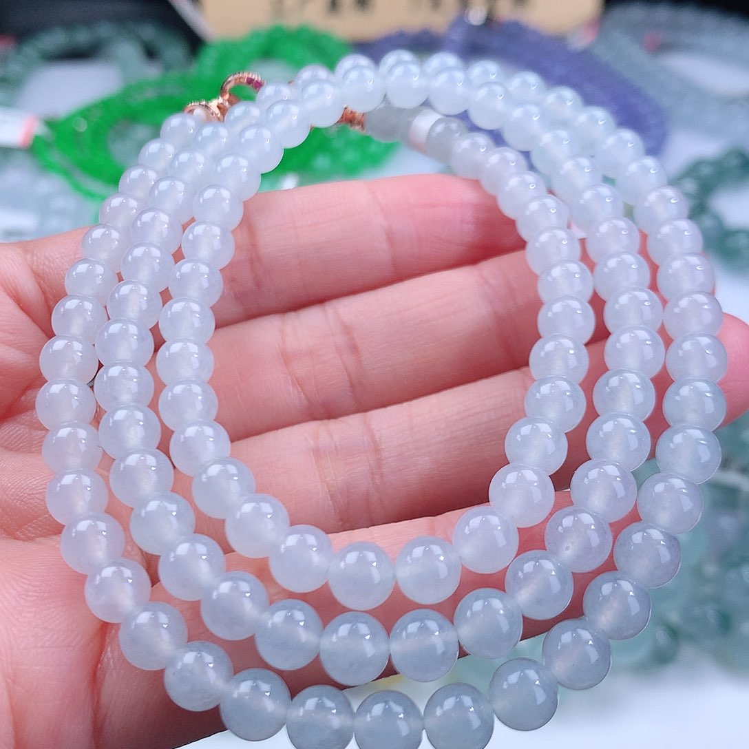 未镶嵌翡翠手链卡6mm