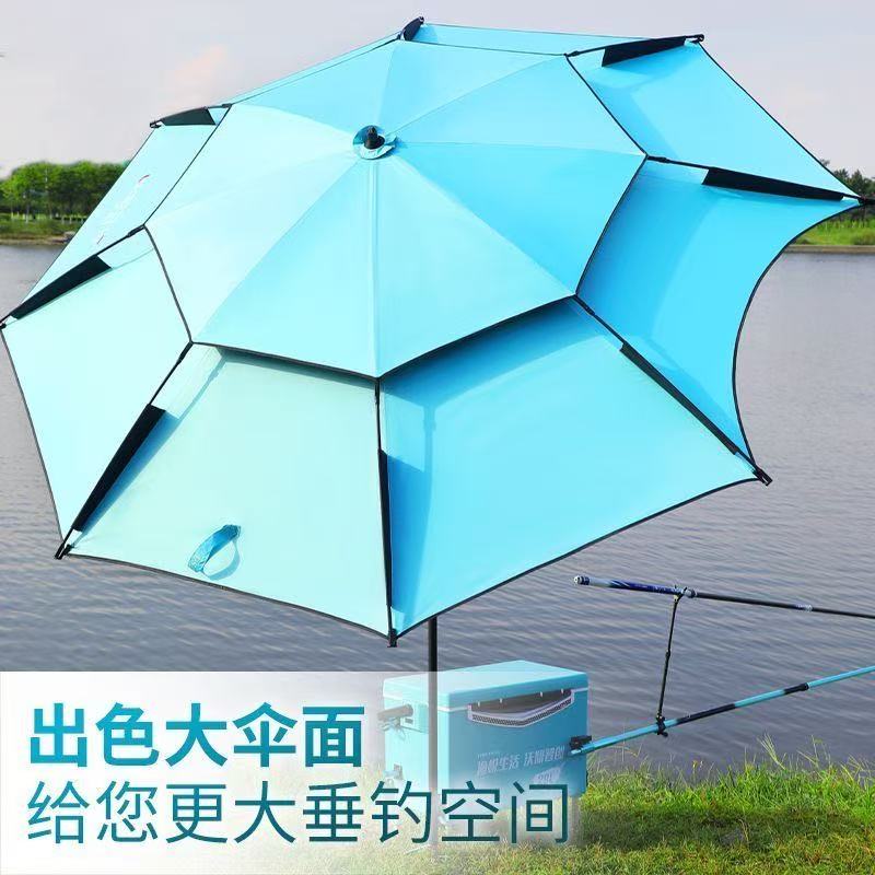 钓鱼伞雨伞户外专用钓箱大钓伞2025新款拐杖防晒沙滩遮阳伞一个价