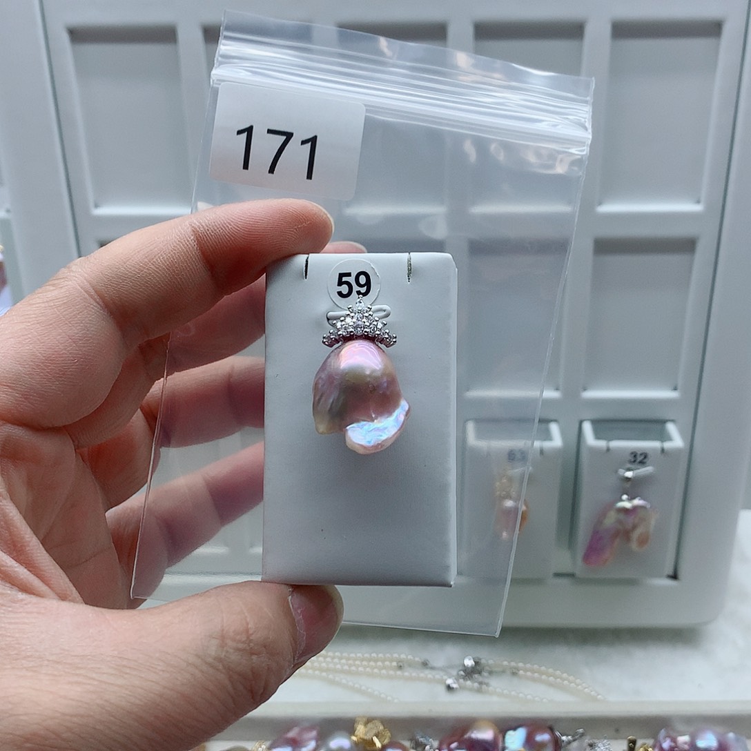 吊坠(不含链)合金淡水珍珠