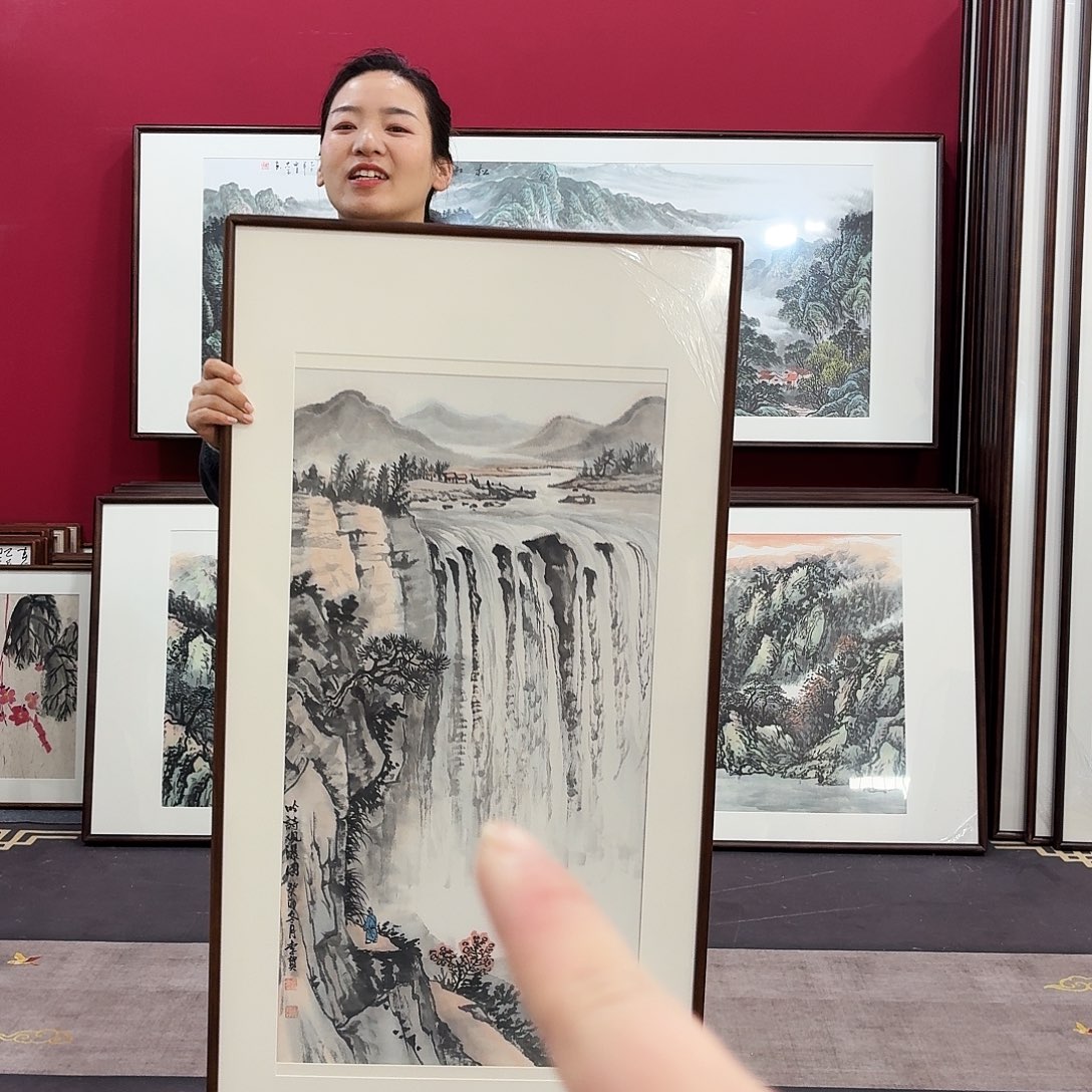 国画手绘作品120-60尺寸