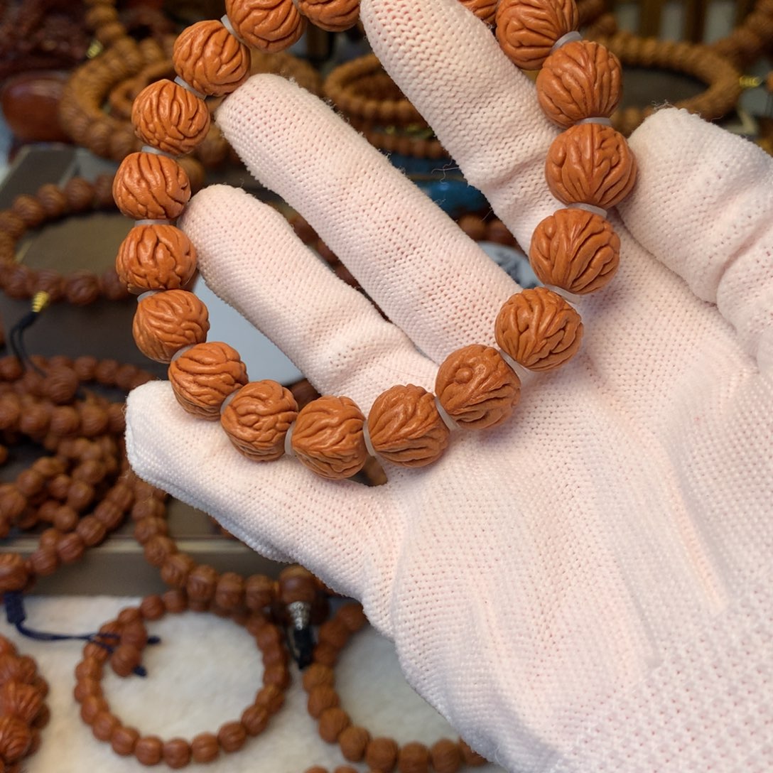 桃核手串秦岭龙纹