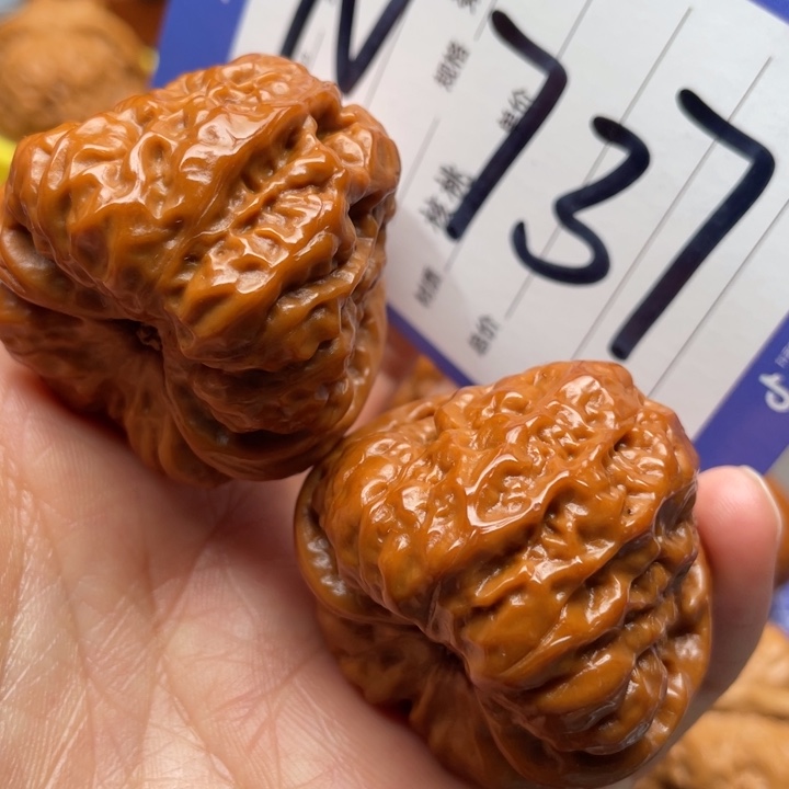 文玩核桃把件蛙蛙39尺