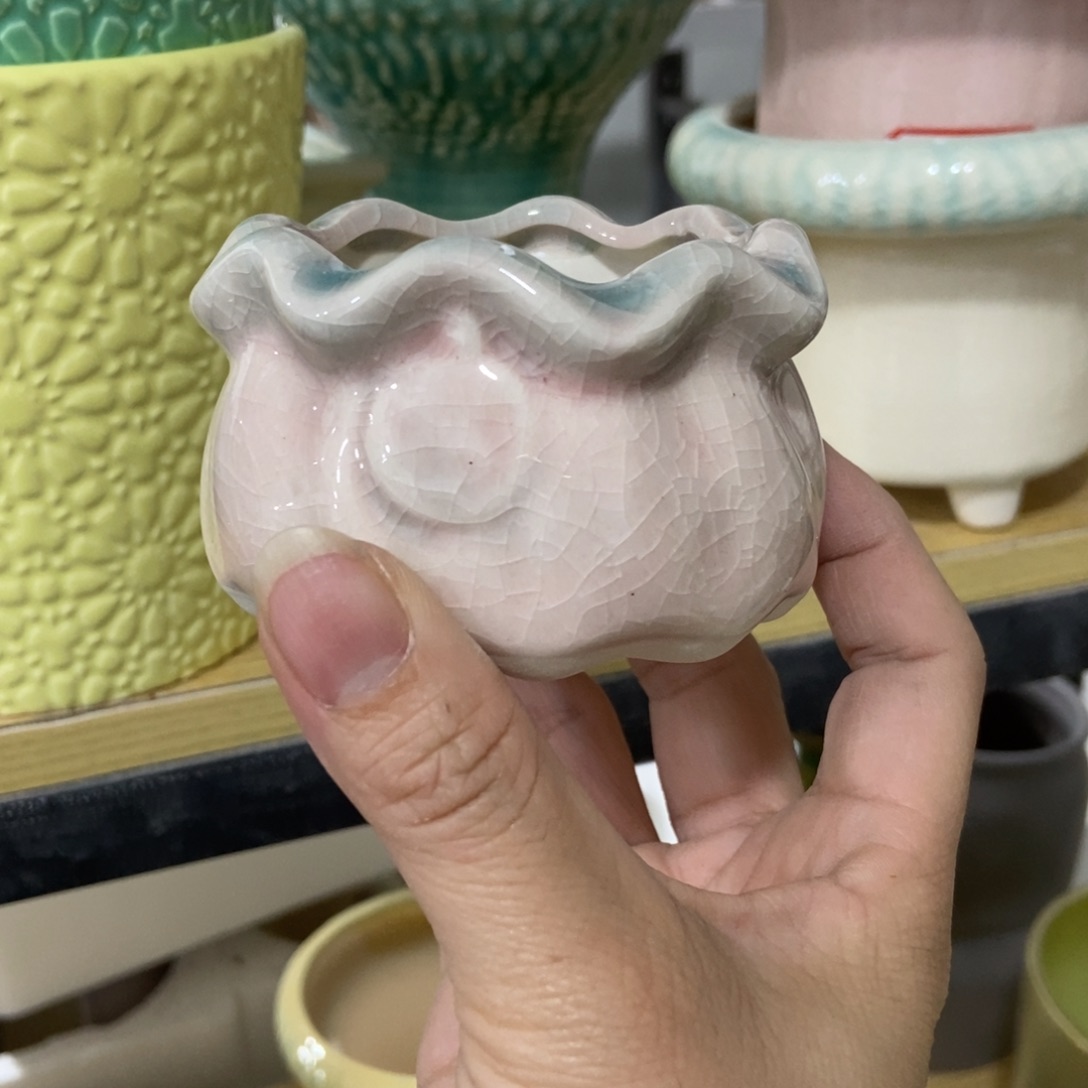 红陶高温陶瓷花盆