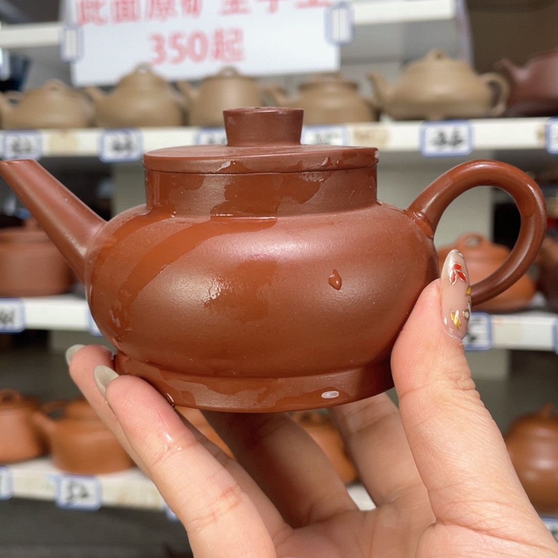 紫砂茶壶紫泥半手160毫升