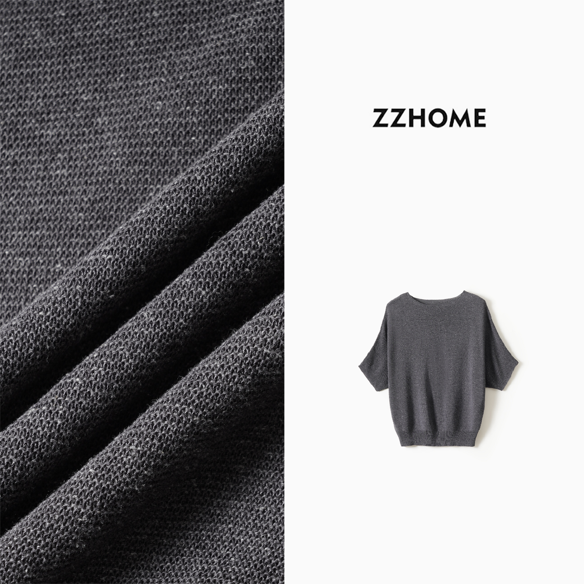 ZOZO HOME| 织物之美颗粒针排列组织精织时髦短袖t恤上衣q174364p