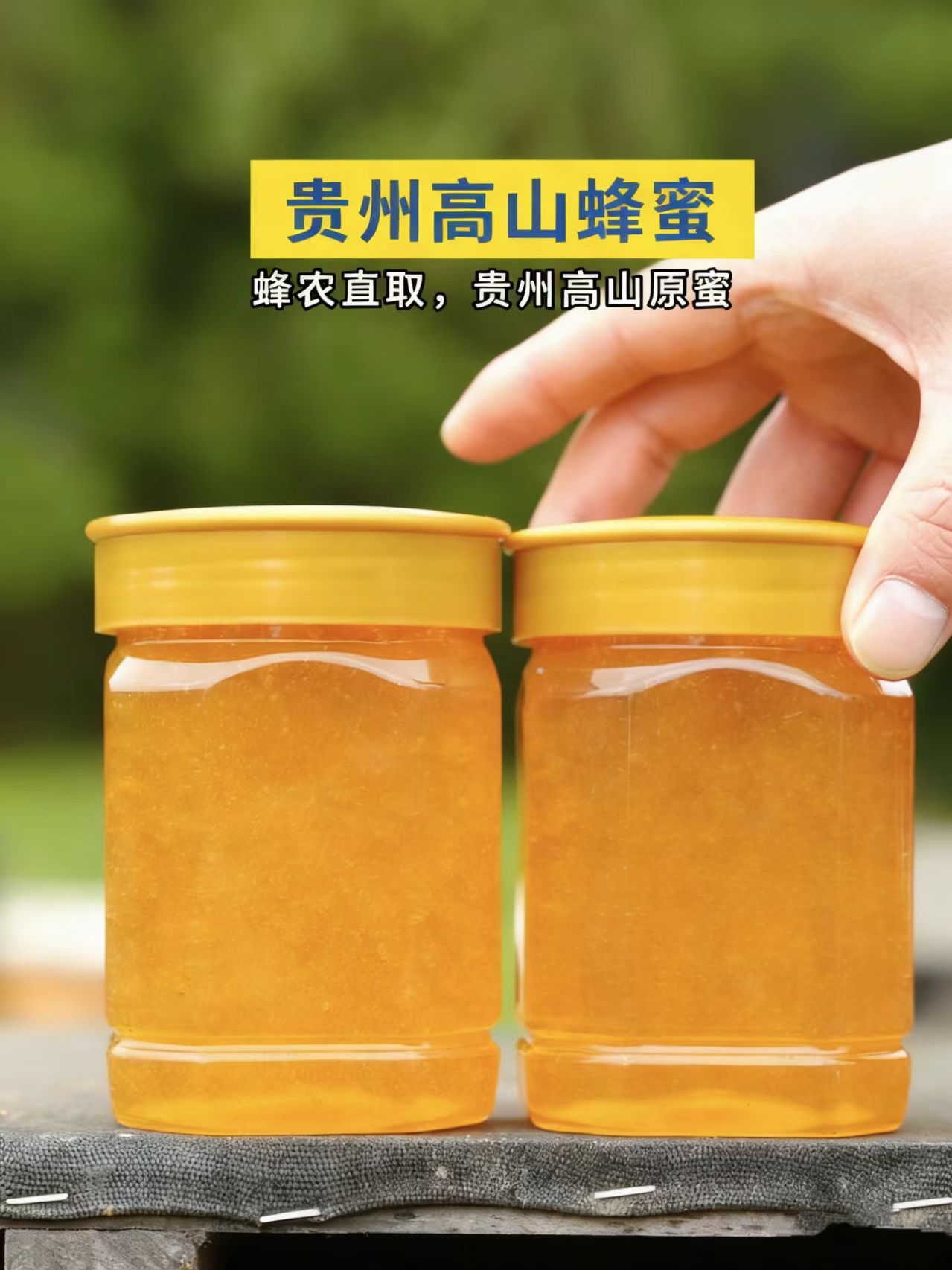 （甘）贵州高山一年取一次天然蜂蜜1斤装