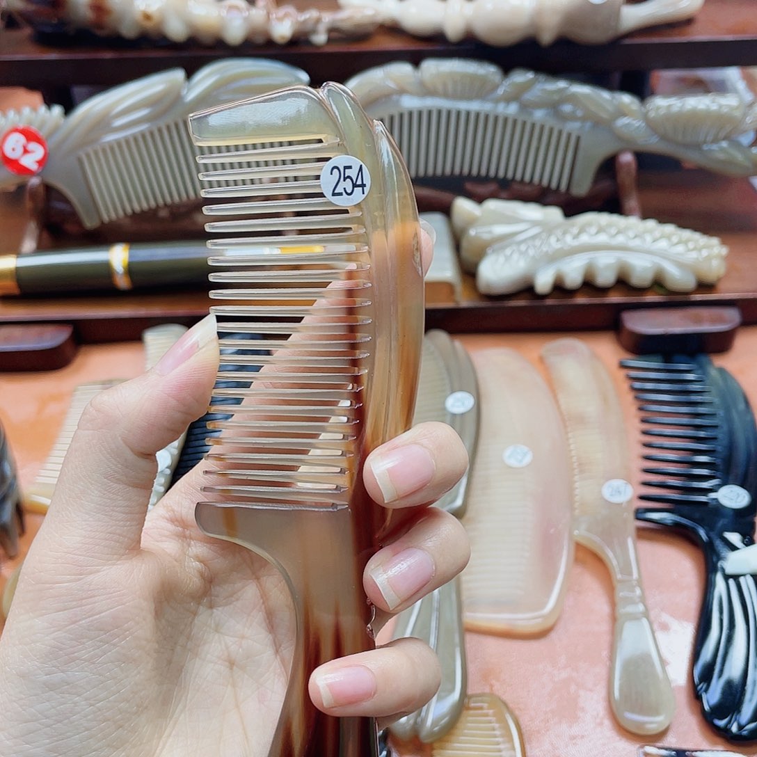 纯手工制作牛角梳254