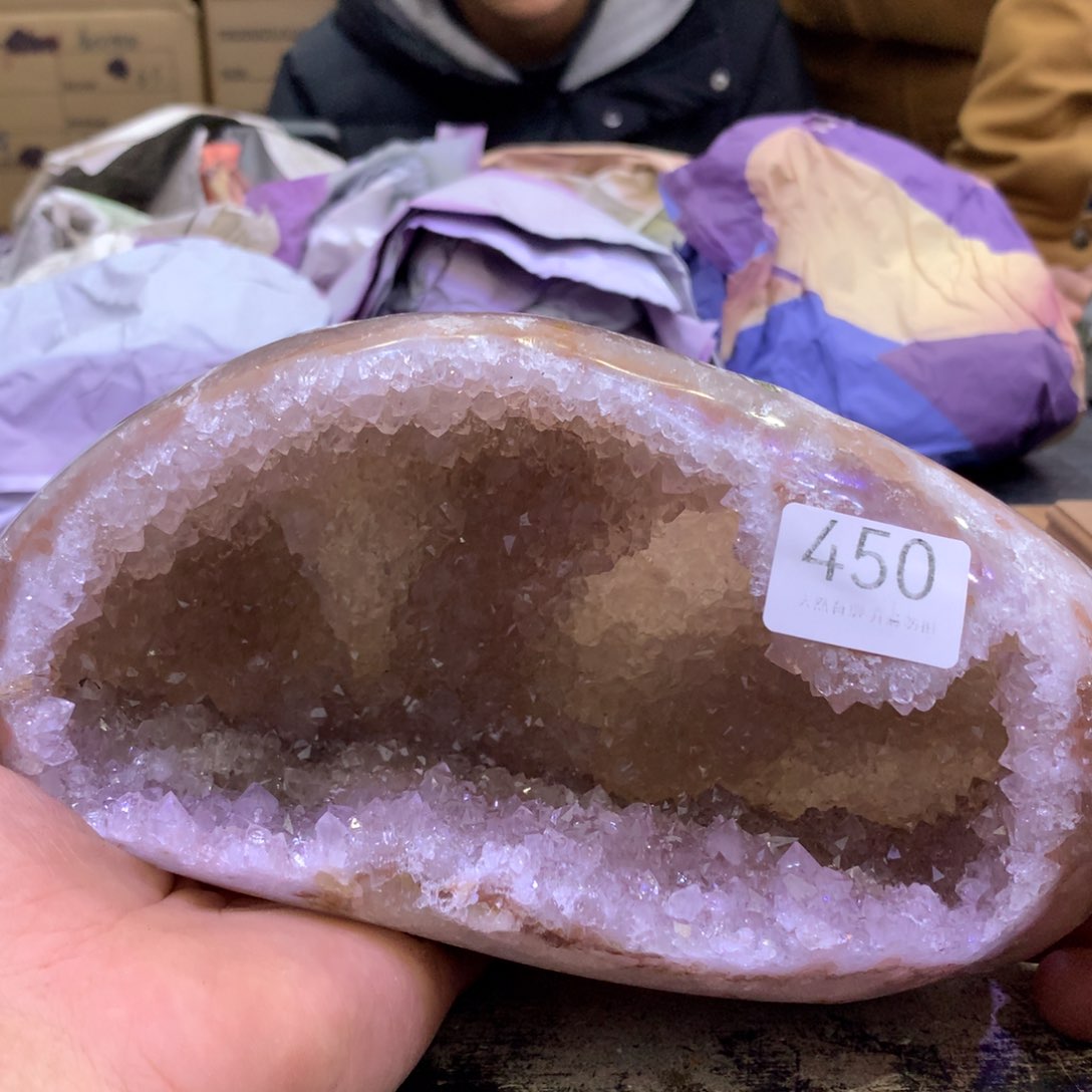 水晶摆件未镶嵌紫晶450