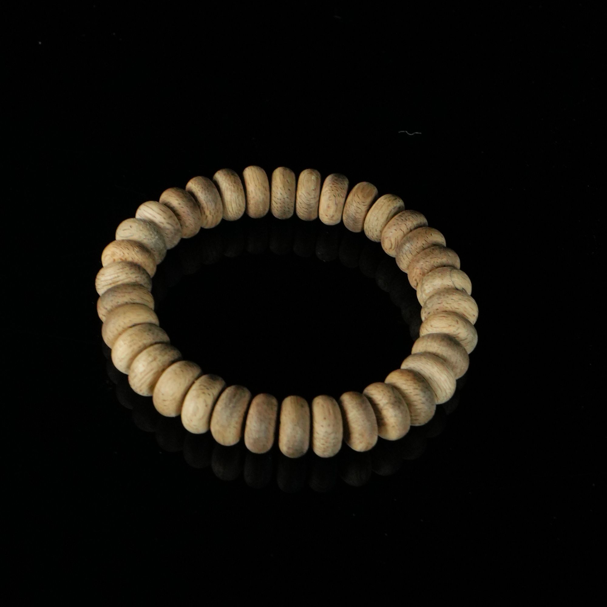 B5951 印尼坤甸熟结软丝老料沉香算盘珠手串 0.5x1.0cm  7.28g