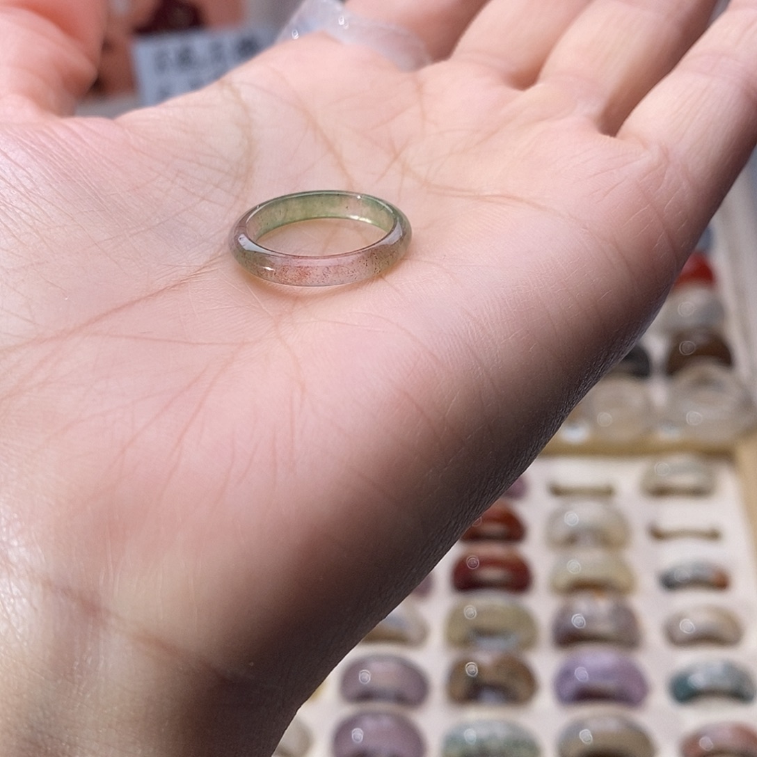 玛瑙/玉髓未镶嵌戒指A 7不退换港11+