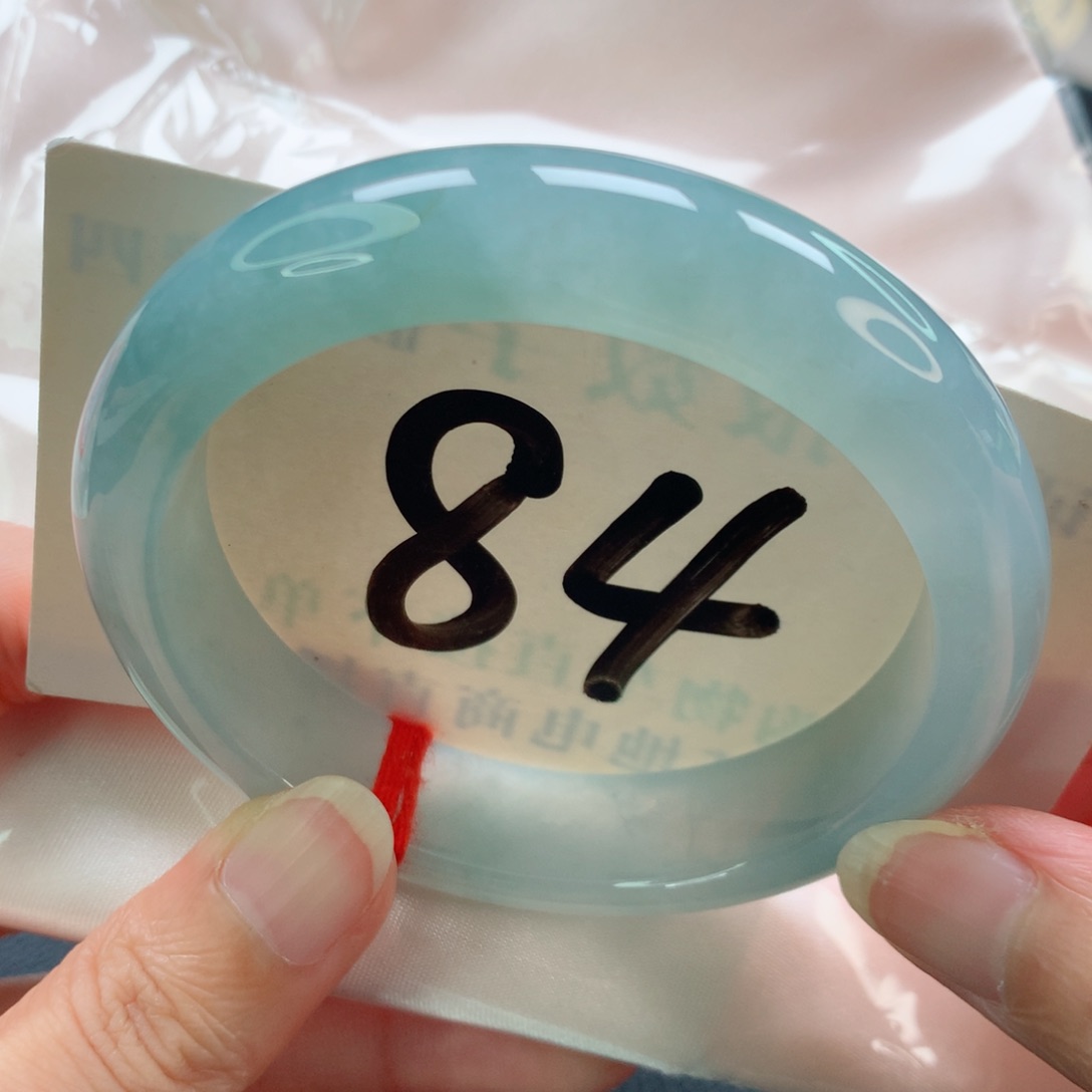 未镶嵌手镯翡翠正圈冰胶蓝