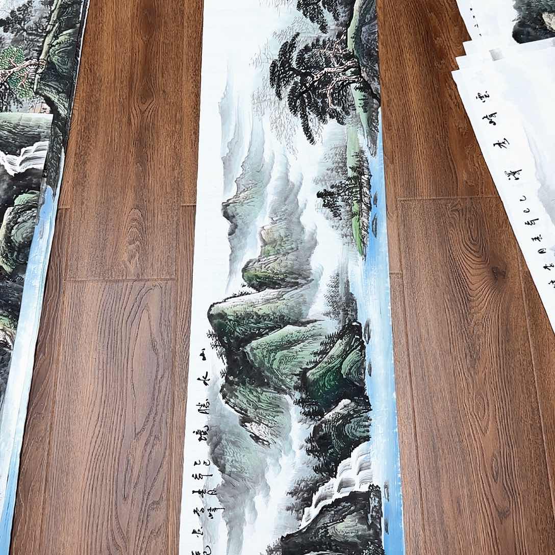 国画国画作品多次