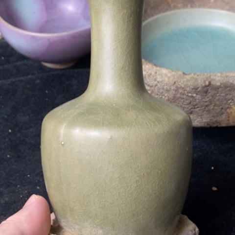 炉临汝窑青釉残器