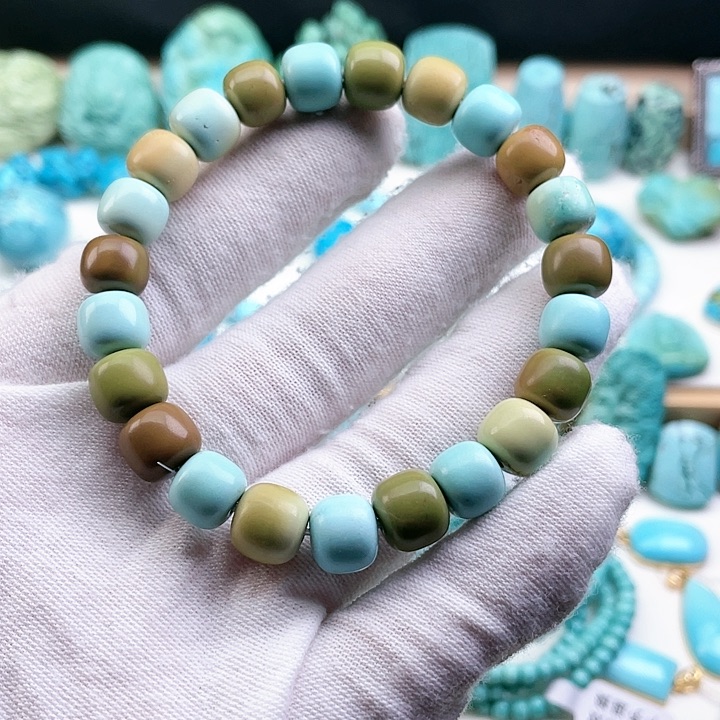 绿松石配饰银S925镶嵌