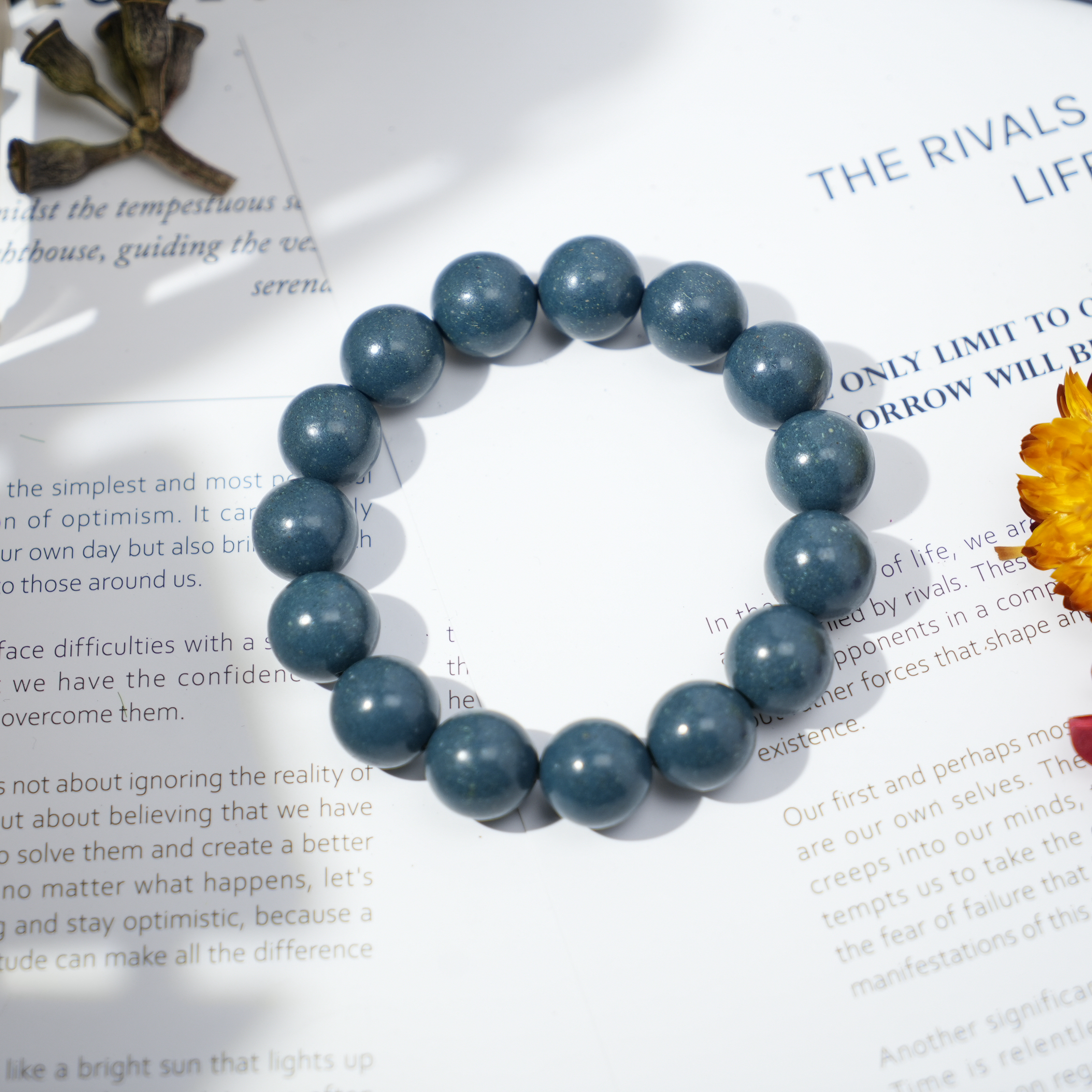 【蓝药师手串】070817合香珠缓解疲劳男士女士中药古法制作手工15mm