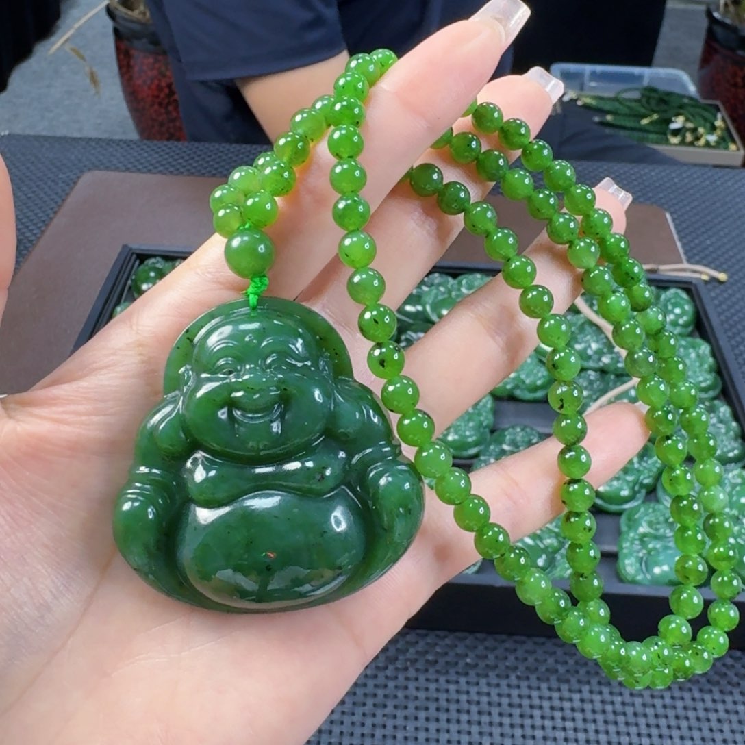 和田玉（碧玉）未镶嵌颈饰50