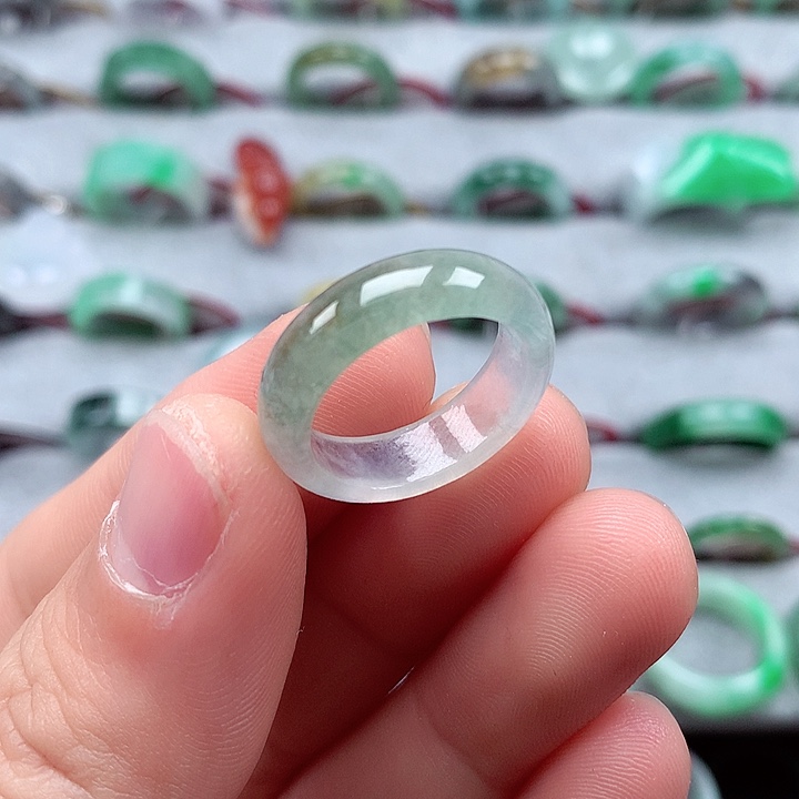 翡翠戒指未镶嵌13-14号