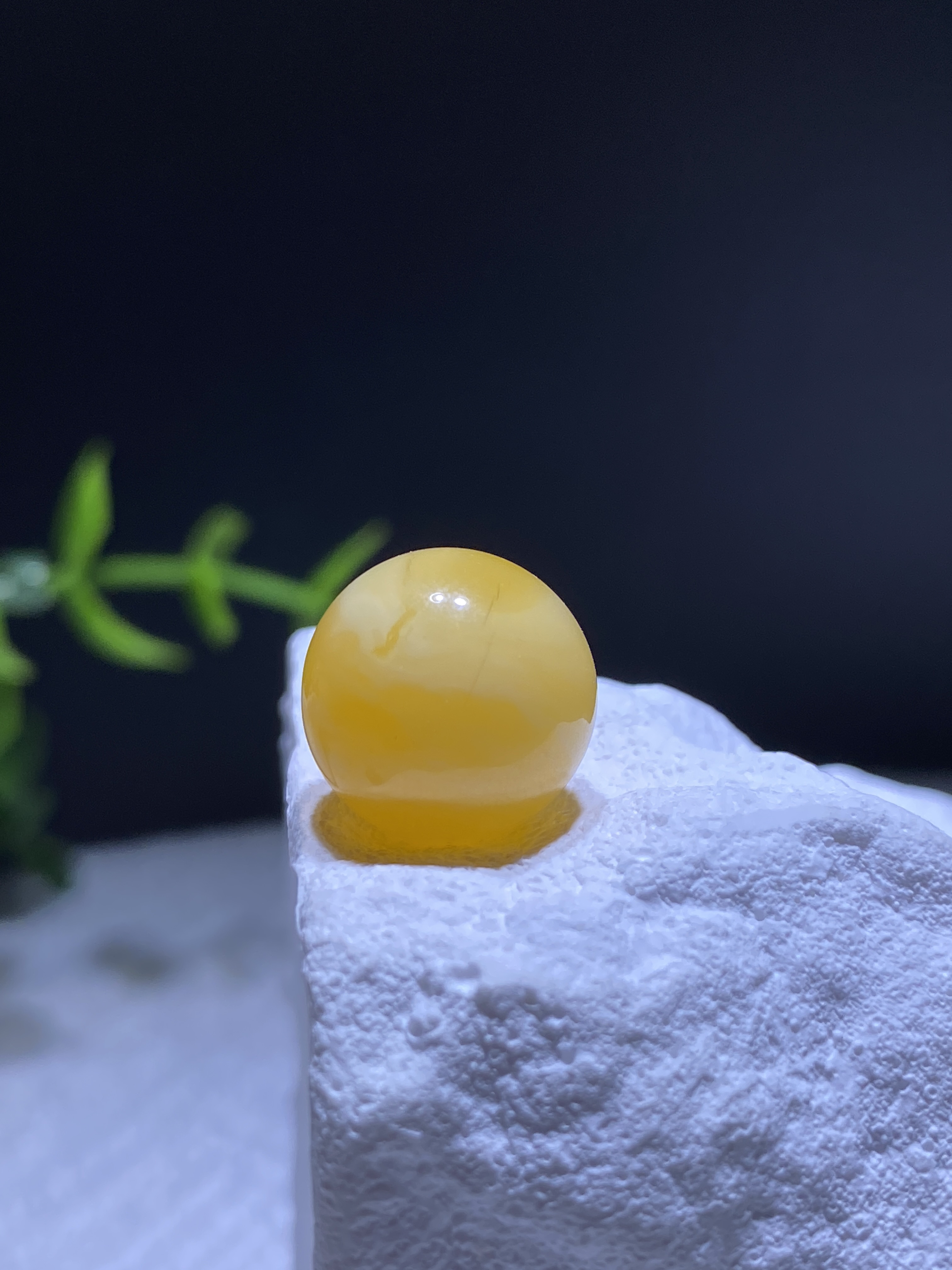 蜜蜡焦皮料鸡油红圆珠12.5mm