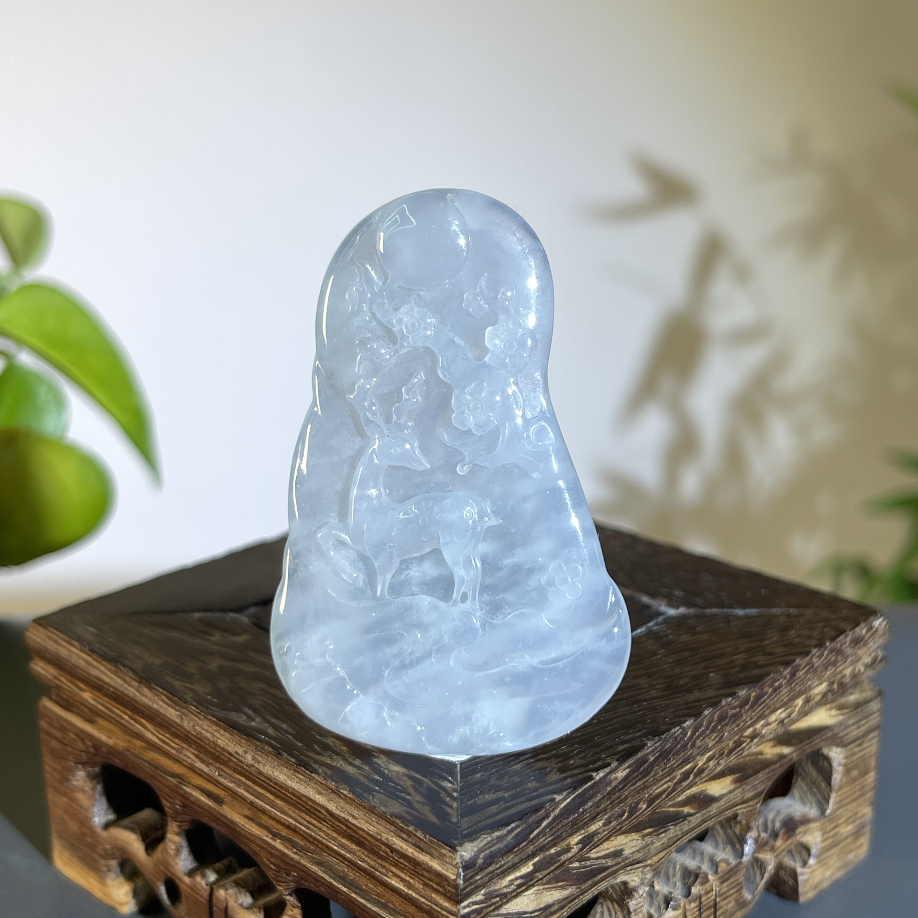 JTB10-191  天然缅甸翡翠A货  一鹿有你