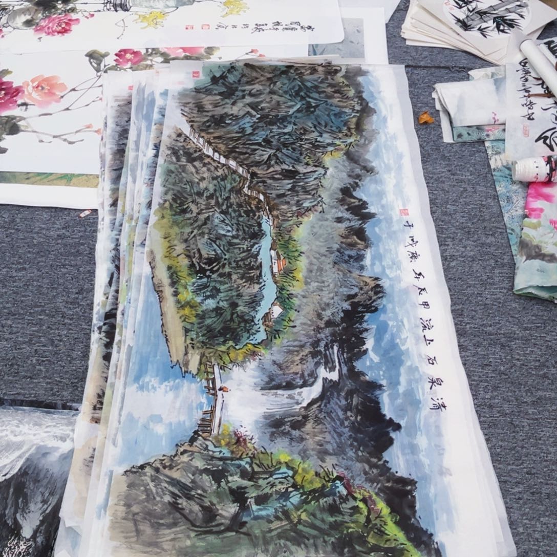 国画四尺绘画作品崔广成老师