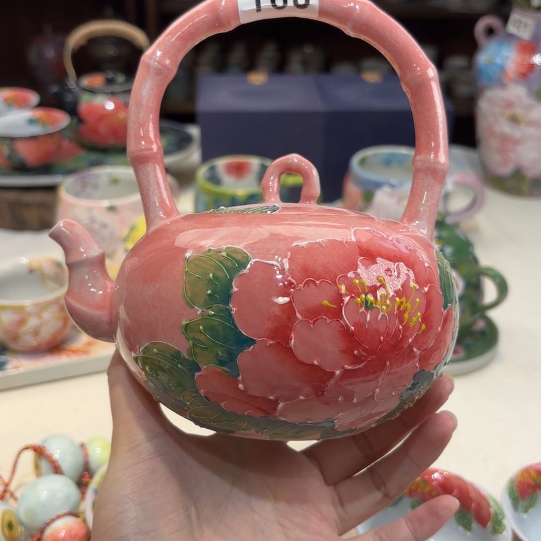 景德镇手绘高温釉下彩陶瓷茶具