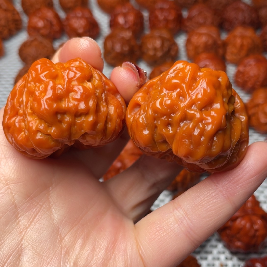 桃核吊坠文玩核桃 手把件 蛤蟆头 43