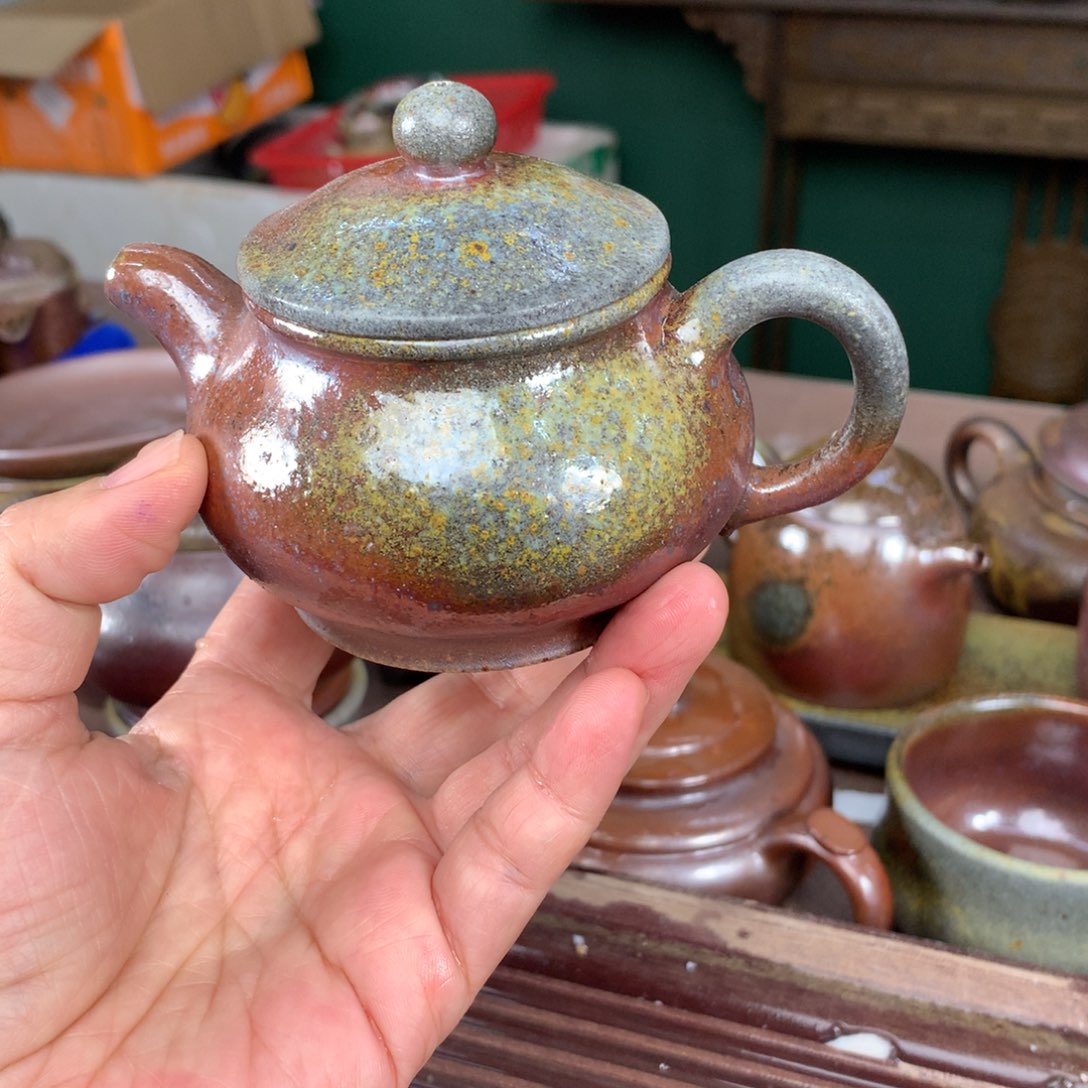 紫砂柴烧纯自然柴烧