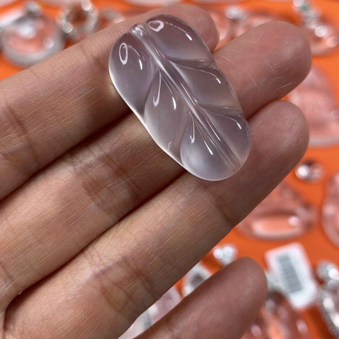 石英质玉叶子未镶嵌