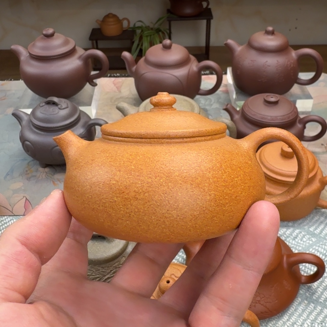 茶壶紫砂寒江 金黄段 150cc