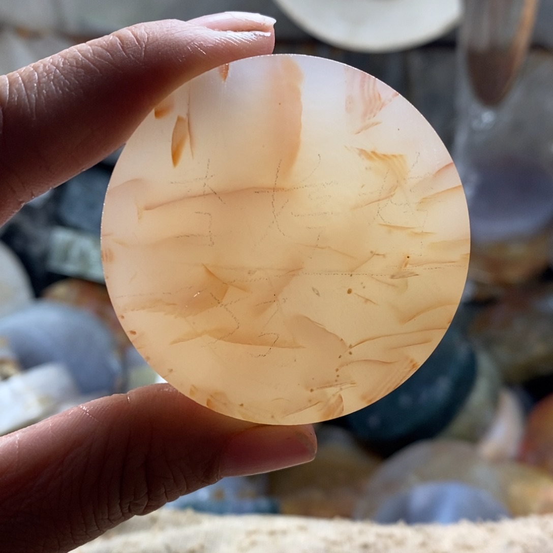 定制玛瑙平安扣一个