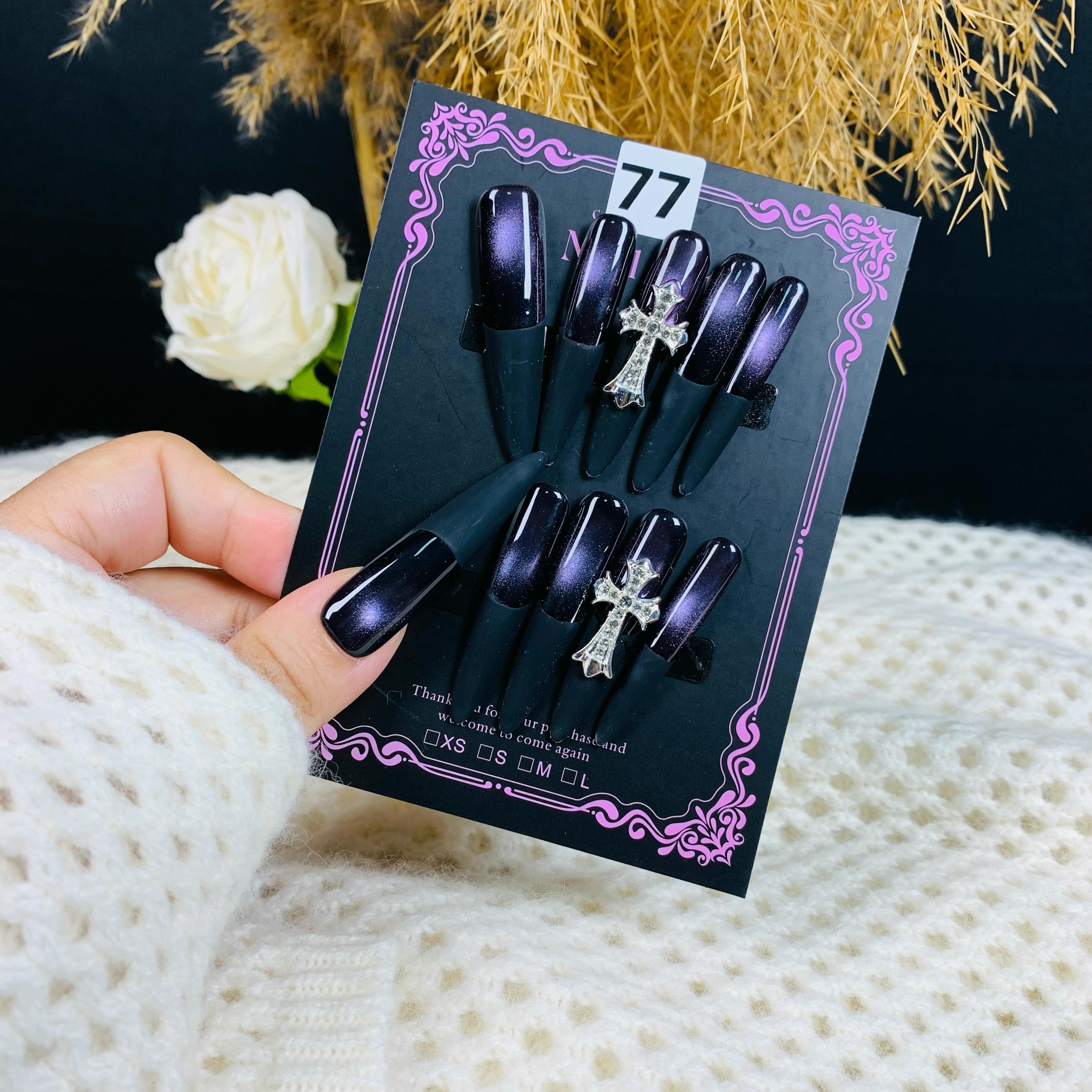 「11-100链接」秋冬新款轻奢高定纯欲纯手工穿戴甲美甲