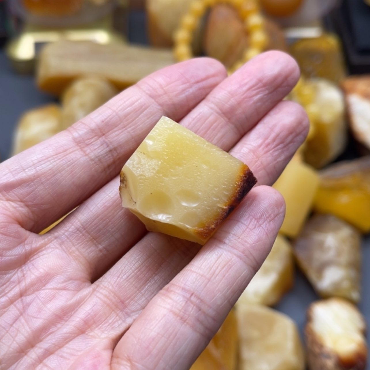 【闪购商品】未镶嵌定制琥珀天然琥珀蜜蜡原石定制