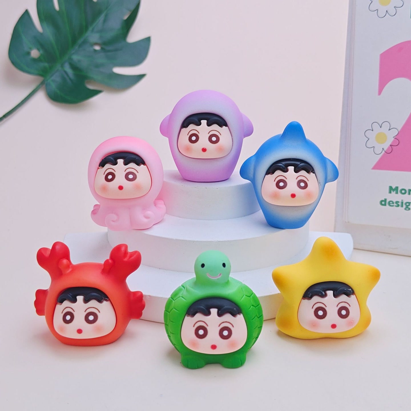 【海洋小新】一组12个颜色办公室桌面摆件