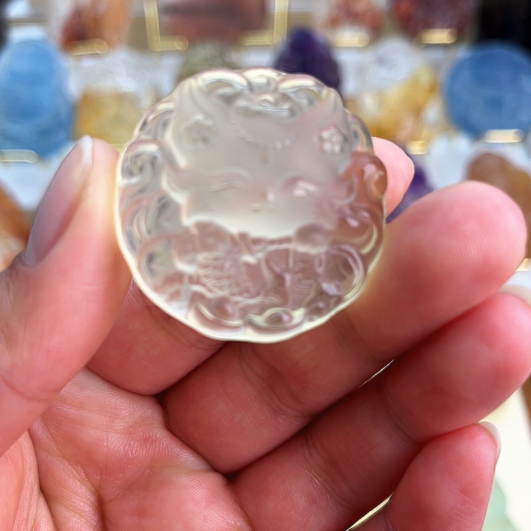 水晶666黄水抱鱼款未镶嵌芷