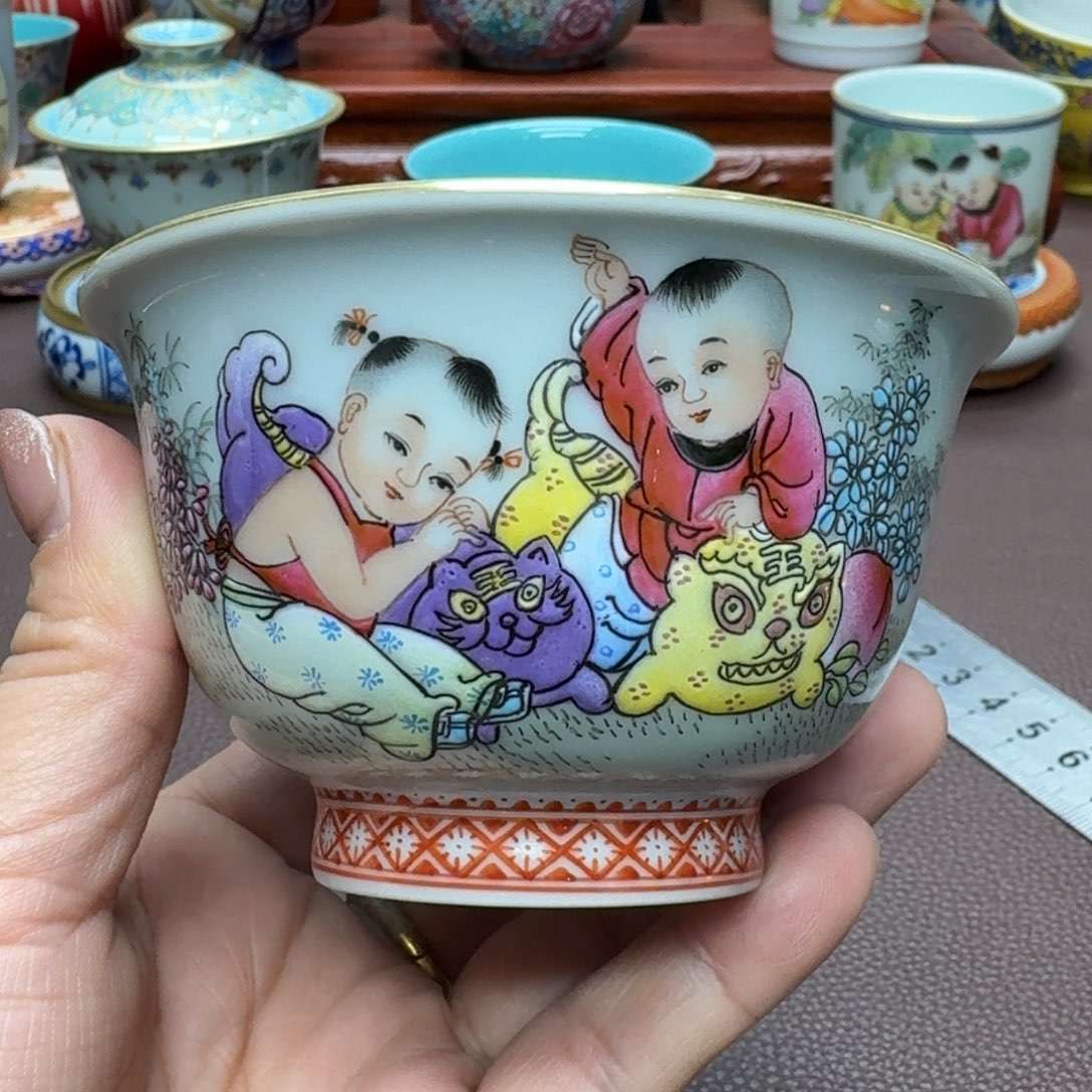 瓷片景德镇仿古手工制作精品展示